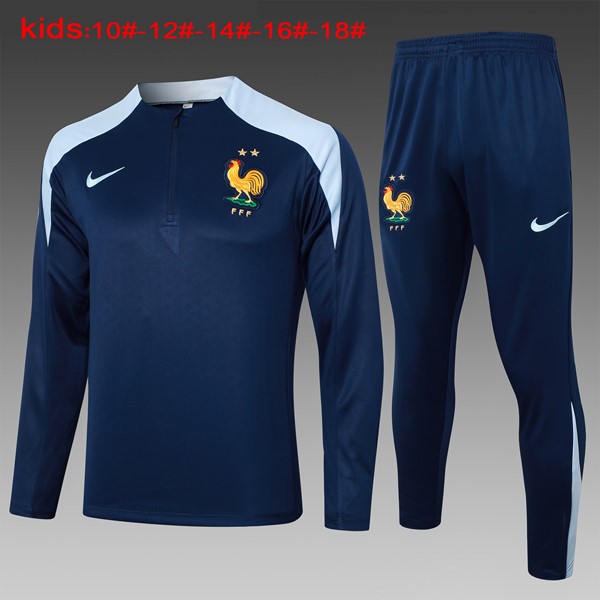 Kinder Sweatshirts Frankreich 2024-2025 Blau 3